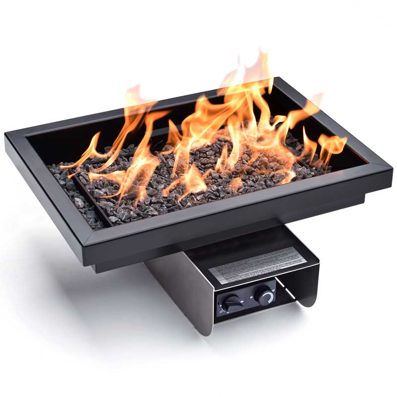 Fireplace-With-Black-Profile-Edge